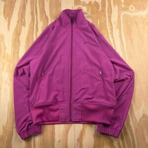 Nike Pink Track Jacket – Athletic Zip-Up – Good Condition